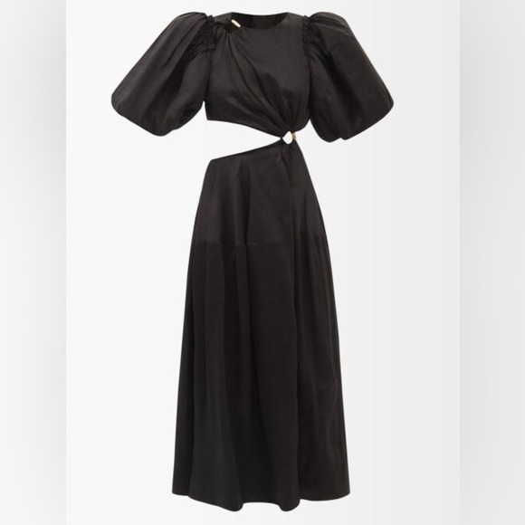 Aje Vanades Cut Out Ring Midi Dress in Black size AU 10, US 6 - Picture 7 of 8